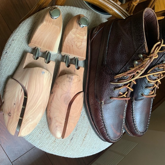 Allen Edmonds 10.5 D Yuma Bison Leather Boot With Shoe Trees - Picture 2 of 10